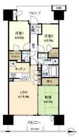 東京フロンティアシティアーバンフォート 8階 間取り図