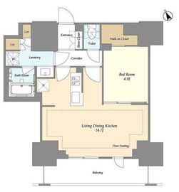 オアーゼ日暮里レジデンス 443 間取り図