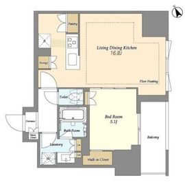 オアーゼ日暮里レジデンス 514 間取り図