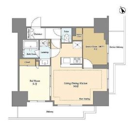 オアーゼ日暮里レジデンス 715 間取り図