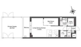 ルーウェ東大泉 104 間取り図
