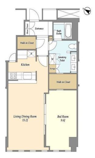 プルデンシャルタワーレジデンス 3107 間取り図