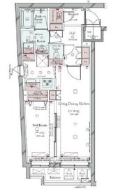 コンシェリア目黒本町 THE RESIDENCE 5階 間取り図