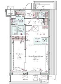 コンシェリア目黒本町 THE RESIDENCE 4階 間取り図