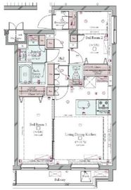 コンシェリア目黒本町 THE RESIDENCE 3階 間取り図