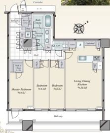 三田ガーデンヒルズ WEST HILL 4階 間取り図