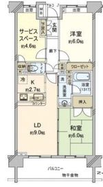 クレストフォルム上野の杜 2階 間取り図