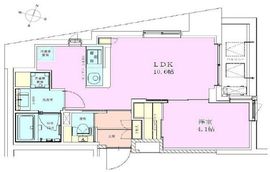 恵比寿レジデンス参番館 401 間取り図