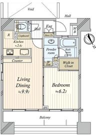 プレシエ横濱馬車道 4階 間取り図