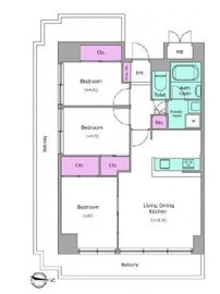 レジディア芝浦 911 間取り図