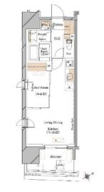 ブランシエスタ浅草蔵前 1009 間取り図