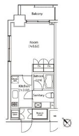 カスタリア雪谷 504 間取り図
