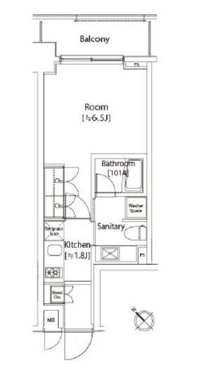 カスタリア雪谷 502 間取り図