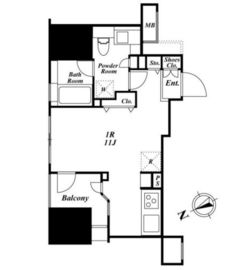 朝日マンション五反田 604 間取り図