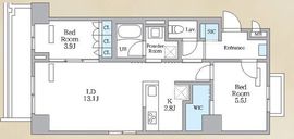 ロイジェント西新井 207 間取り図