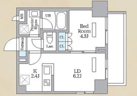 ロイジェント西新井 208 間取り図