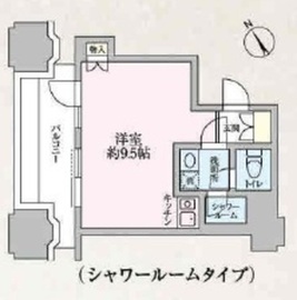 ルネ新宿御苑タワー 701 間取り図