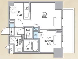ロイジェント西新井 410 間取り図