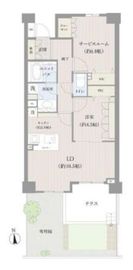 アデニウム高輪 1階 間取り図
