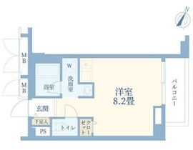 エスポワール渋谷松濤 2階 間取り図