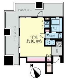 ルネ新宿御苑タワー 502 間取り図