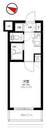 グラーサ東京イースト 8階 間取り図