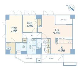 ジェイパーク中目黒4 8階 間取り図