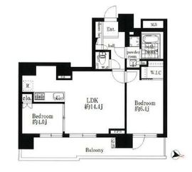 ピアース渋谷ウエスト 14階 間取り図