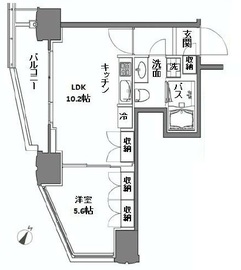 シティタワー新宿新都心 5階 間取り図