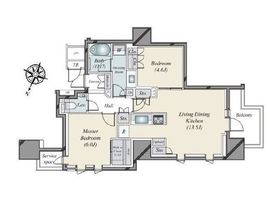 パークホームズ日本橋時の鐘通り 12階 間取り図