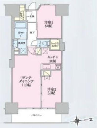 トラープランド蒼麗館 507 間取り図