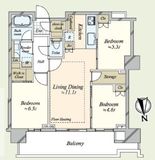 HARUMI FLAG PARK VILLAGE T棟 (晴海フラッグ パークヴィレッジ T棟) 4515 間取り図