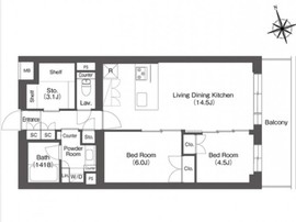 ルーウェ東大泉 317 間取り図