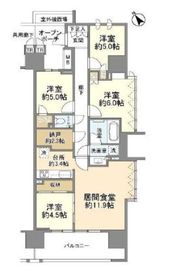 プラウドシティ池袋本町 13階 間取り図