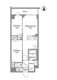 ザ・グラヴィティ新宿 308 間取り図