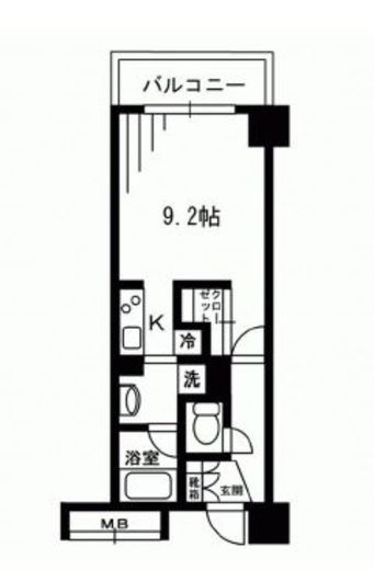 レジディア荻窪 202 間取り図