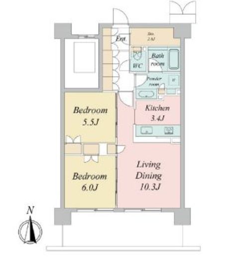 トラープランド蒼麗館 410 間取り図