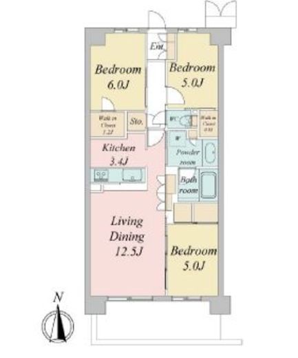 トラープランド蒼麗館 506 間取り図