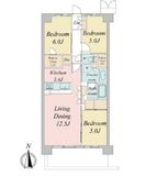 トラープランド蒼麗館 506 間取り図