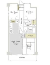 アーバンパーク常盤台公園 B444 間取り図