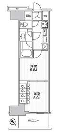 WORVE横浜伊勢佐木町 412 間取り図