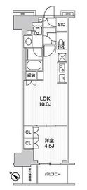 WORVE横浜伊勢佐木町 404 間取り図