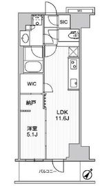 WORVE横浜伊勢佐木町 409 間取り図