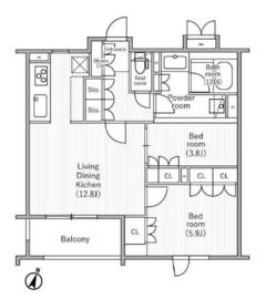 nido SAKURAGAOKA 403 間取り図