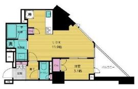 サンウッド広尾 4階 間取り図
