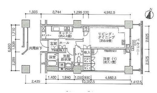 ジェイタワー西大井 18階 間取り図