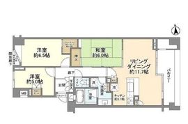 シティハウス笹塚 2階 間取り図