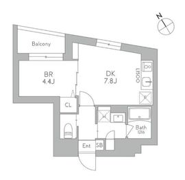 J.リヴェール武蔵小山West 103 間取り図
