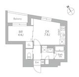 J.リヴェール武蔵小山West 304 間取り図