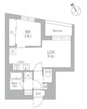 J.リヴェール武蔵小山West 203 間取り図
